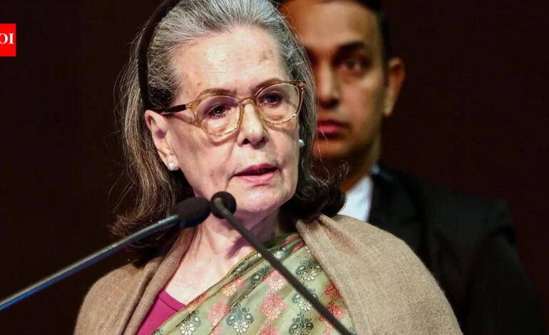 PM Modi govt’s silence on Gaza cost India morally, strategically, says Sonia Gandhi | India News