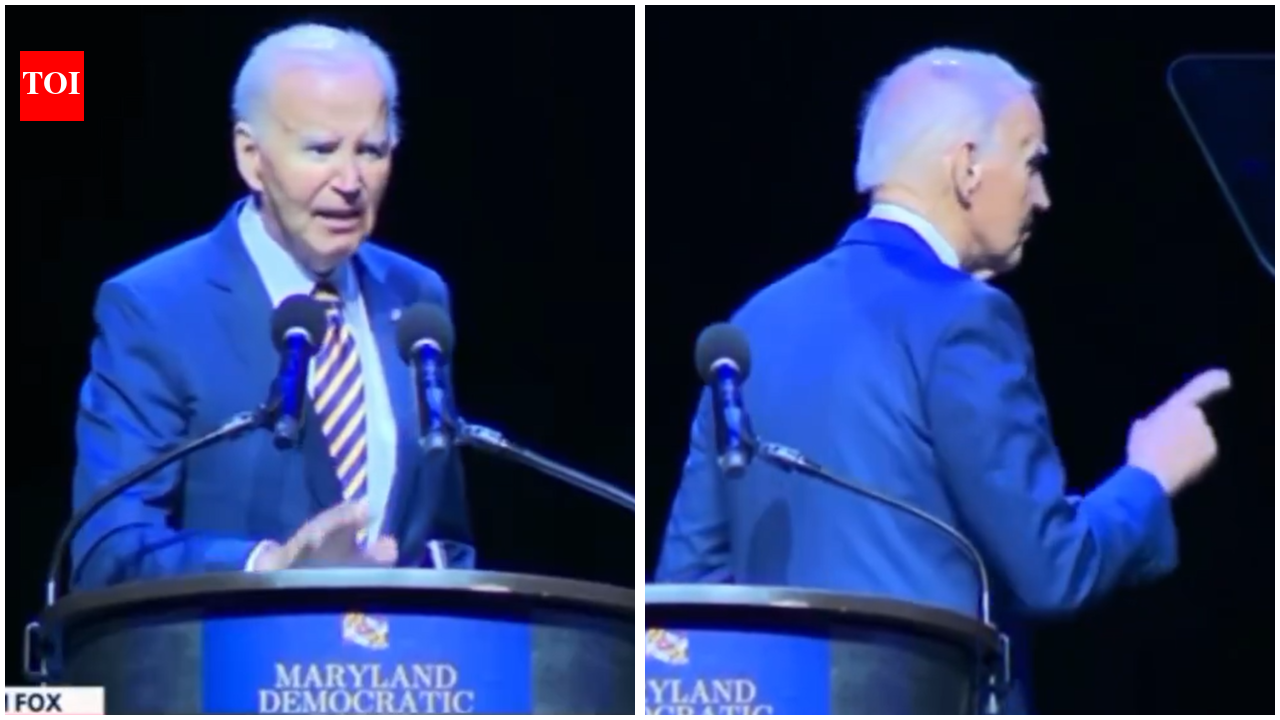 Joe Biden Speech: Watch: Joe Biden struggles to find stage exit after speech targeting Donald Trump