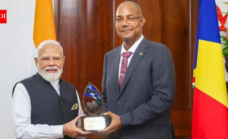 During PM Modi’s visit, India & Seychelles ink pact for extradition, 8 others | India News