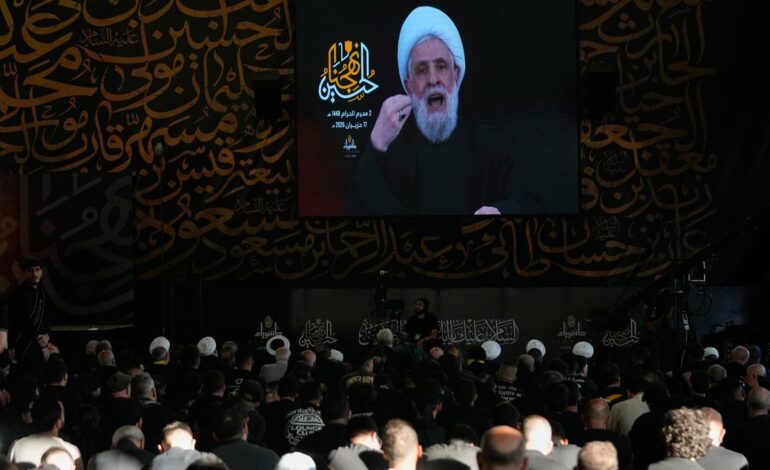 Hezbollah chief says Israel must ‘unconditionally’ leave Lebanon