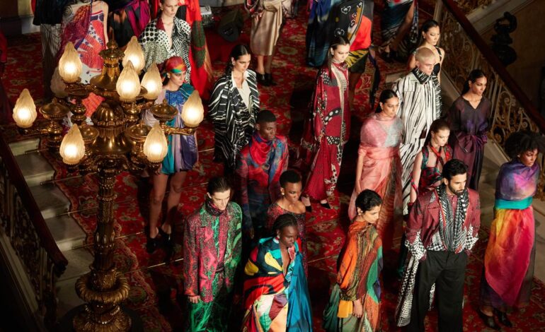 Aseem Kapoor showcases first collection for Satya Paul in London