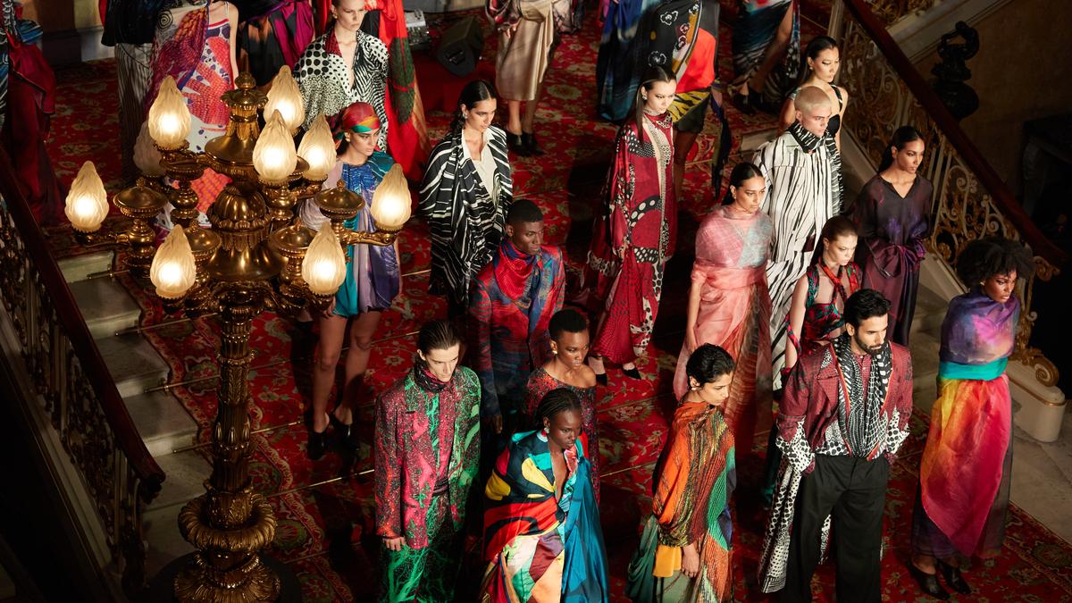 Aseem Kapoor showcases first collection for Satya Paul in London