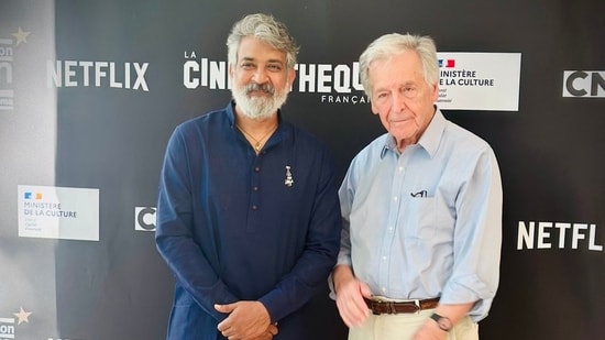 SS Rajamouli meets French filmmaker Costa-Gavras as Oscar-winning filmmaker spends 8 hours watching his films in Paris