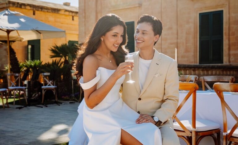 This wedding in Malta had an all-female mariachi band and 180 handwritten letters for guests