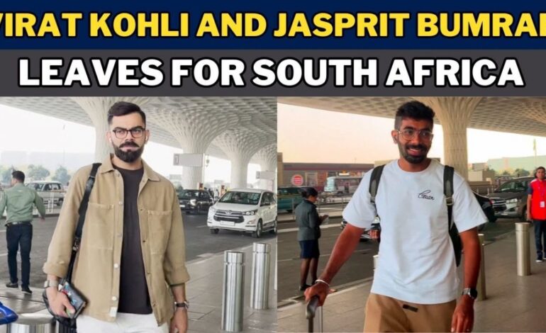 Virat Kohli and Jasprit Bumrah Leaves for South Africa to Join India Squad for Test Series
