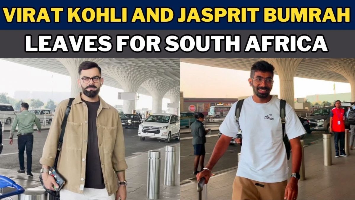 Virat Kohli and Jasprit Bumrah Leaves for South Africa to Join India Squad for Test Series