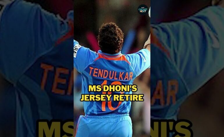 MS Dhoni’s Iconic Number 7 Jersey Retired By BCCI | CricketNext | #shorts
