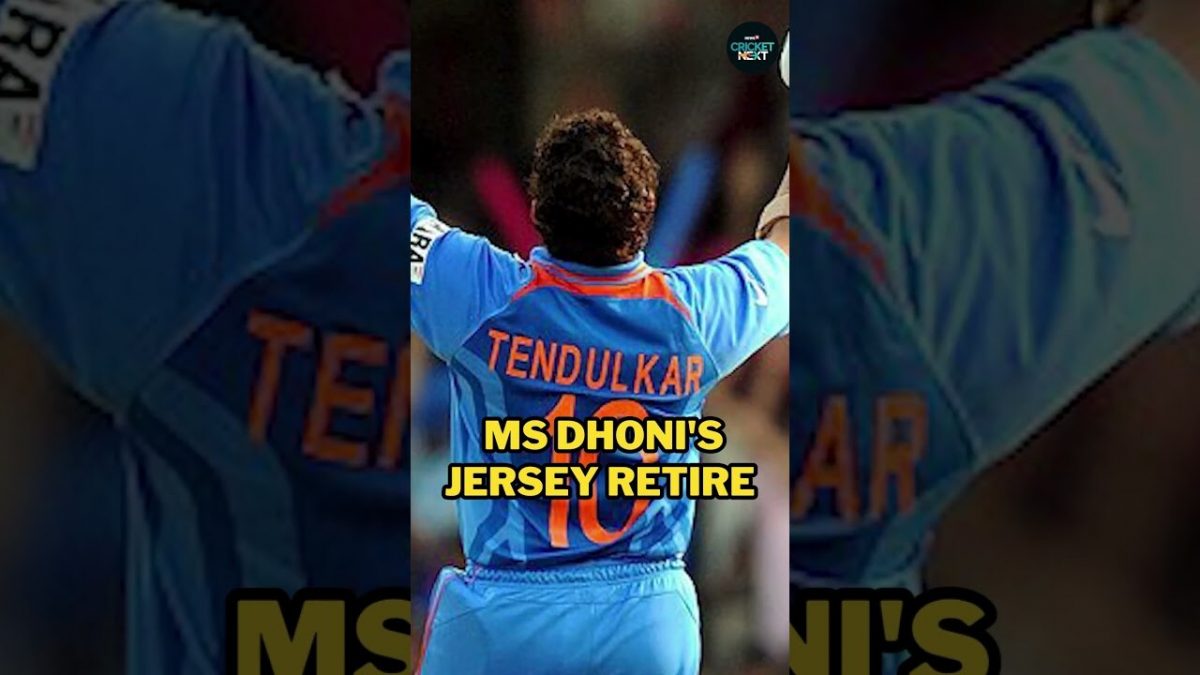 MS Dhoni’s Iconic Number 7 Jersey Retired By BCCI | CricketNext | #shorts