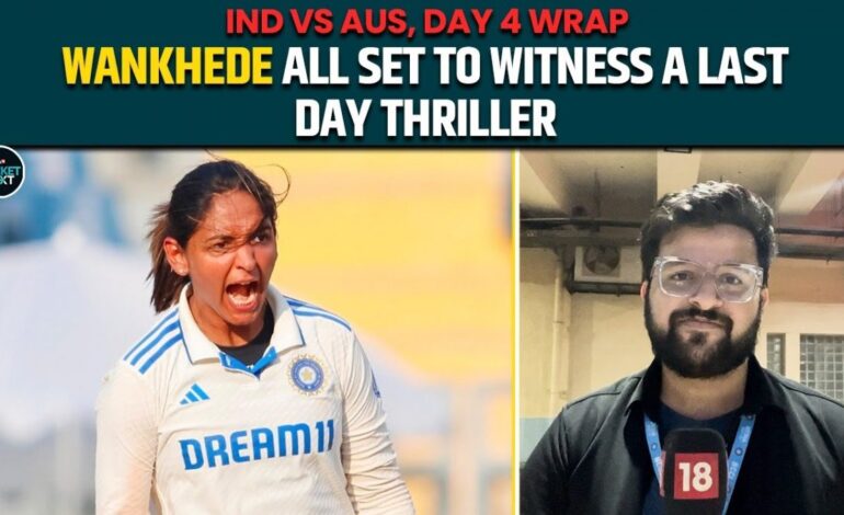 Ind W vs Aus W | Harmanpreet Kaur’s Off-Spin Takes India To A Last Day Thriller Against Australia