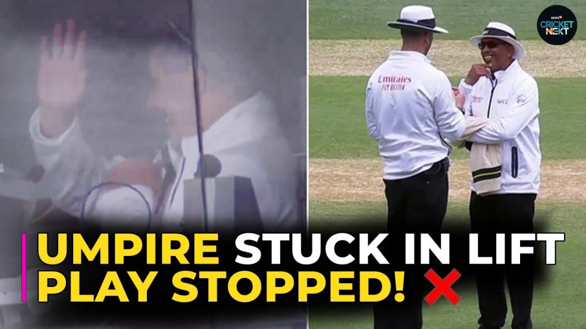 Aus vs Pak: Umpire Richard Illingworth Stuck in Lift, Play Stops for 7 Minutes | CricketNext