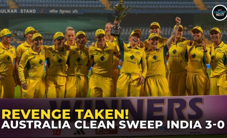 Ind W vs Aus W: Phoebe Litchfield's Stellar Show Help Australia Clean Sweep India 3-0 | Cricket