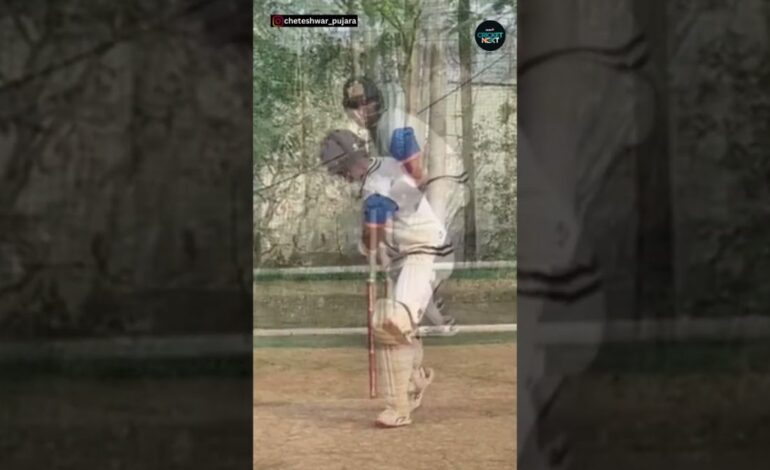 Cheteshwar Pujara Sweats Hard in the Nets Ahead of Ranji Trophy Season