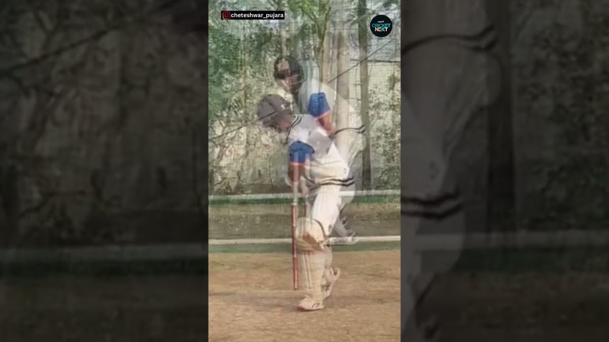 Cheteshwar Pujara Sweats Hard in the Nets Ahead of Ranji Trophy Season