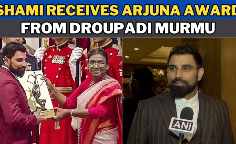 Mohammed Shami Receives Arjuna Award From President Droupadi Murmu | World Cup 2023 | Cricket News