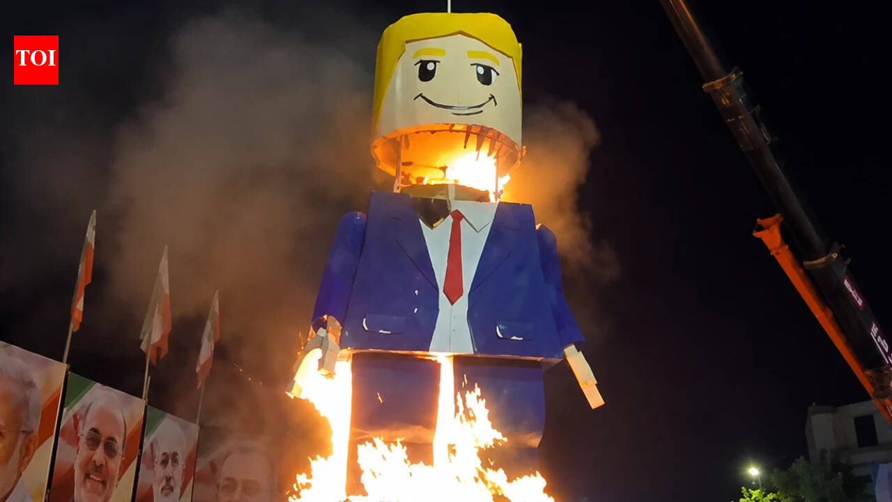 Lego Trump funeral: Iranians target US president at Khamenei’s burial