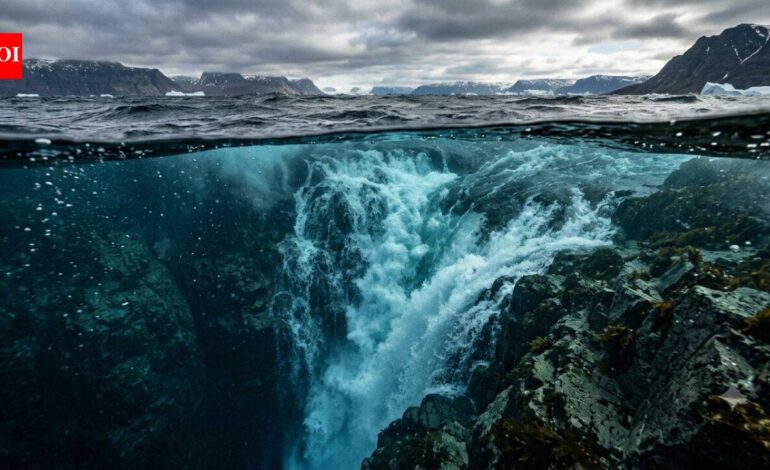 The world’s largest waterfall isn’t on land. It is hidden beneath the ocean, where billions of litres of water plunge every second | World News