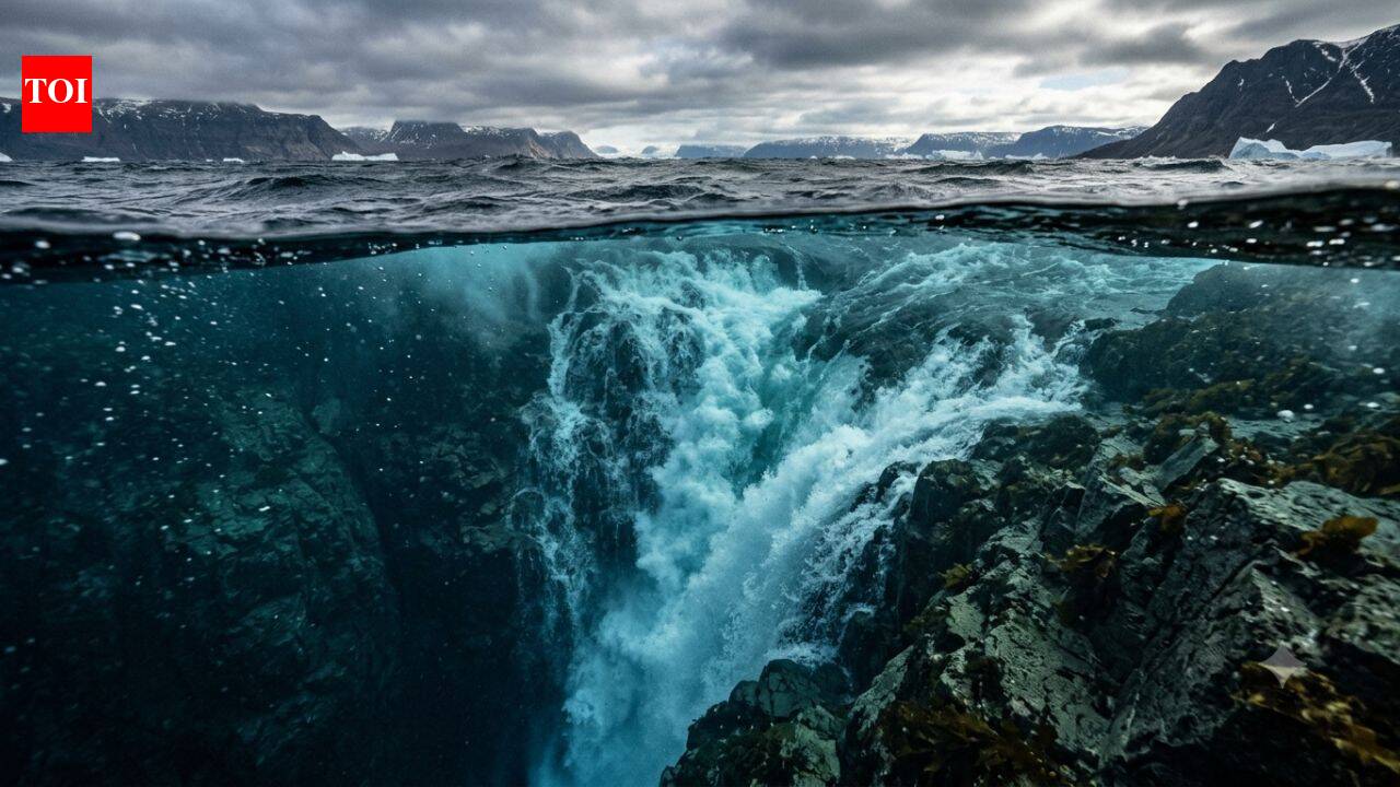 The world’s largest waterfall isn’t on land. It is hidden beneath the ocean, where billions of litres of water plunge every second | World News