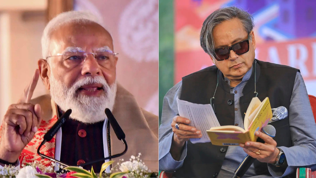 ‘Hamesha der kar deta hoon…’: Shashi Tharoor’s quotes Urdu poet Munir Niazi to target PM Modi’s paper leak response | India News