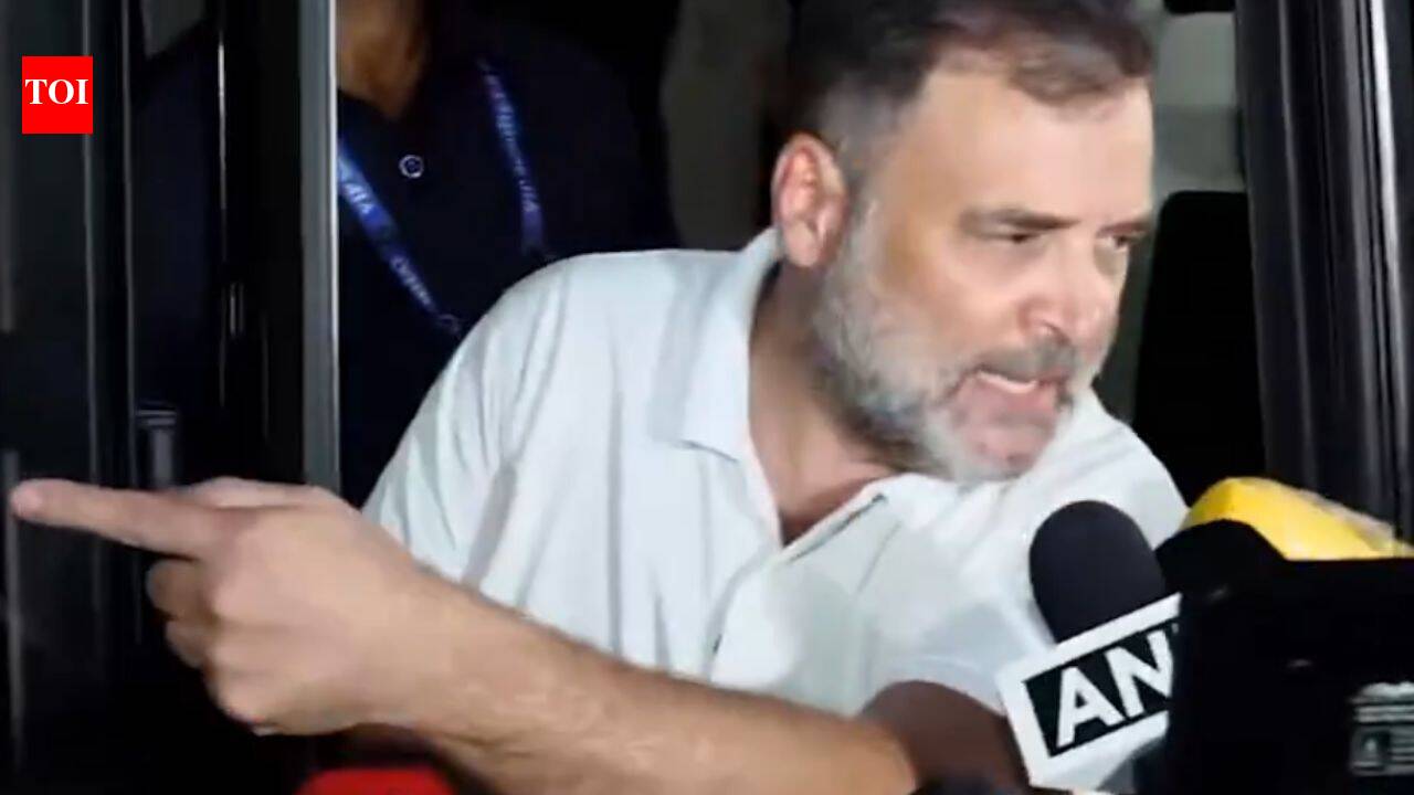 ‘Not able to go ahead’: Rahul says INDIA bloc march stopped by police — top developments | India News