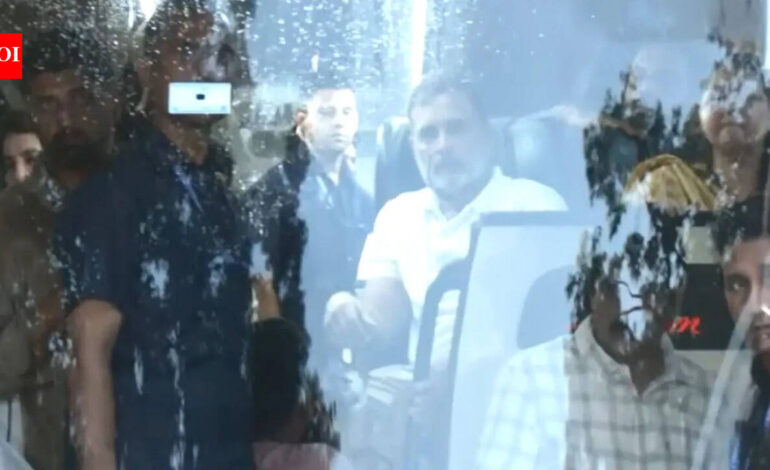Neet-Ug Paper Leak: ‘We are with you’: Rahul Gandhi says INDIA bloc stopped during march in support of protesting students | India News