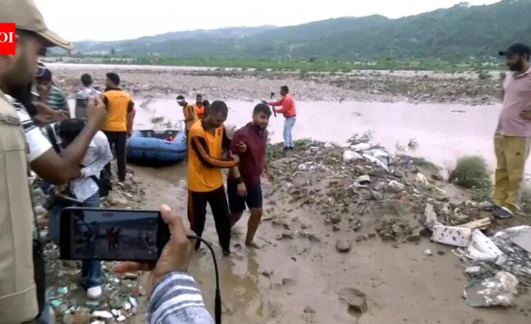 Police, SDRF rescue 2 trapped in Tawi river; Army launches relief ops in Reasi, Rajouri | India News