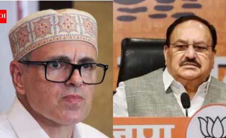 Omar Abdullah to JP Nadda: Right on J&K leak, wrong on facts | India News