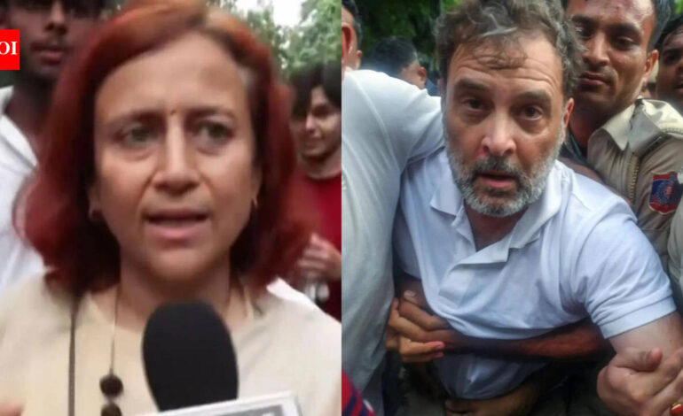 Rahul Gandhi’s protest outside PM house ‘insincere’: Sonam Wangchuk’s wife | India News
