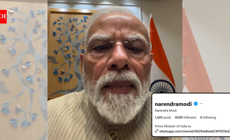 PM Modi gains 1 million Instagram followers overnight after selfie video amid NEET protest | India News