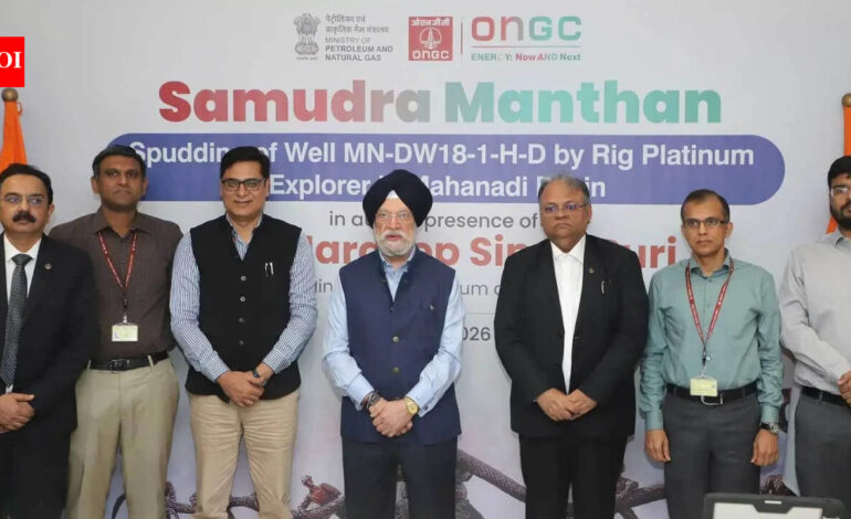 Deepwater drilling begins in Mahanadi basin to assess hydrocarbon reserves | India News