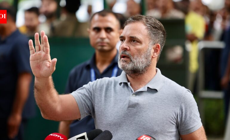 ‘This was a warning from students & oppn’: Rahul attacks Centre, PM Modi after CJP ends stir | India News