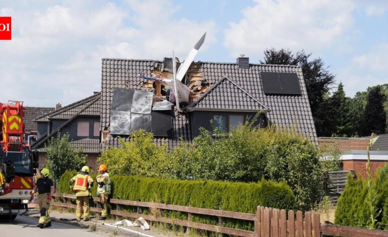 Two killed after small plane crashes into house in Germany
