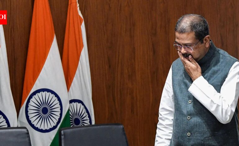 Pradhan offered to quit on first day of student protest? BJP leader’s big claim | India News