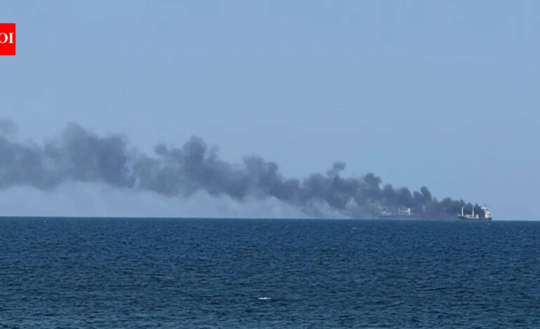 Ship with 4 Indians hit at Ukraine port; 2 safe, fate of 2 unknown | India News