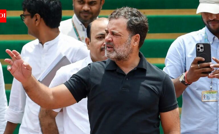 ‘Pellet guns in Delhi, AK-47s in Bihar’: Rahul Gandhi attacks Modi govt over ‘jaanleva’ system against students | India News