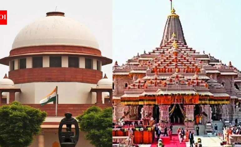 Ram Temple donation ‘theft’ case: SC tells SIT to submit status report within 2 weeks | India News