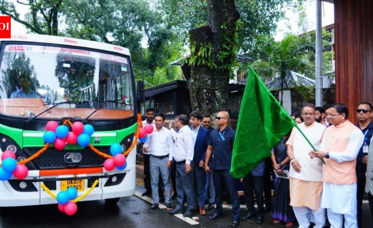 Uttarakhand CM Dhami distributes subsidies to boost clean mobility; flags off 11 clean fuel vehicles | India News
