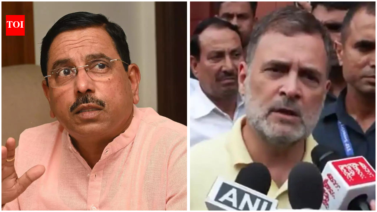 Pralhad Joshi: Congress, BJP spar over Pralhad Joshi’s pick as education minister | India News