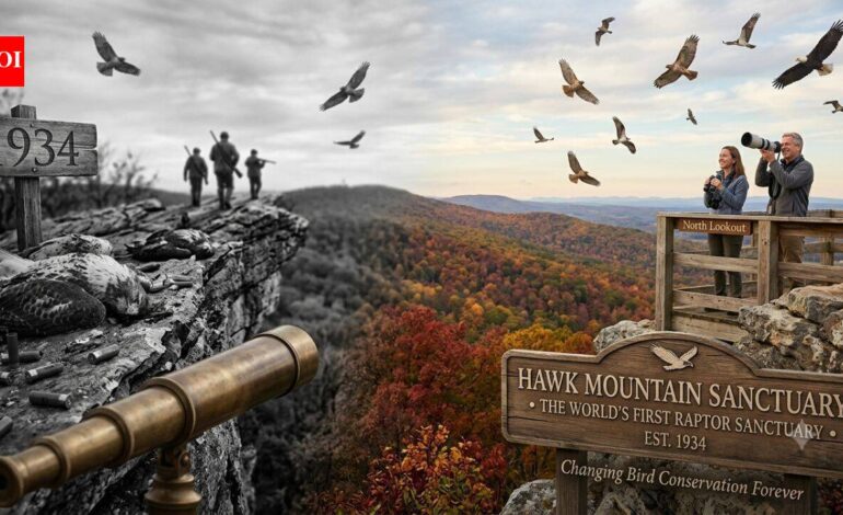 In 1934, this Pennsylvania mountain went from a hawk killing ground to the world’s first raptor sanctuary and changed bird conservation forever | World News