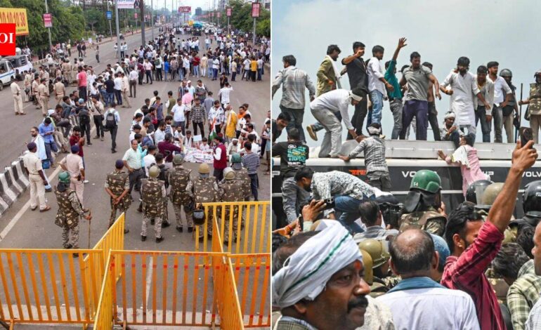 MP farmers breach barricades, reach within 1 km of CM Mohan Yadav’s residence over moong MSP | India News