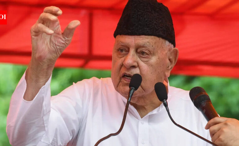 Kashmir Hotel Boom: Tourists no longer sleep in taxis, Farooq Abdullah hails hotel boom in Kashmir | India News
