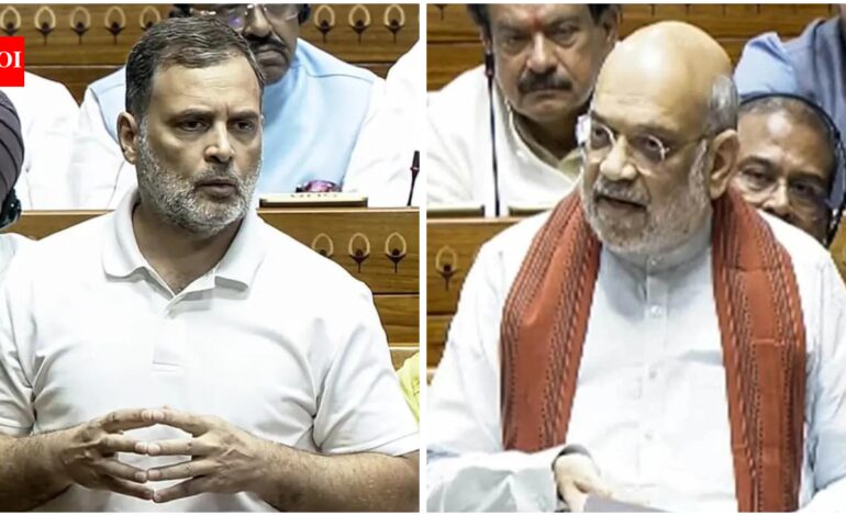 Rahul Gandhi: ‘Not going to let him get away’: Rahul Gandhi targets Amit Shah over police action on NEET protesters; BJP says ‘prove it or apologise’ | India News