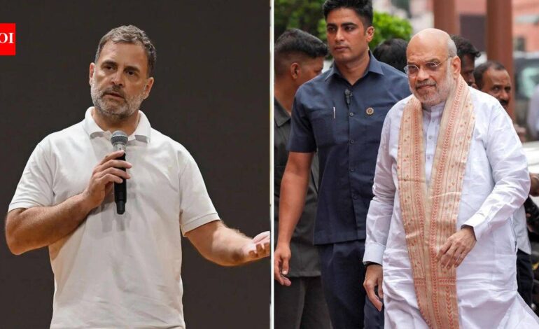 ‘Why is Amit Shah scared?’ Rahul Gandhi on ‘brutal’ violence against student protesters | India News