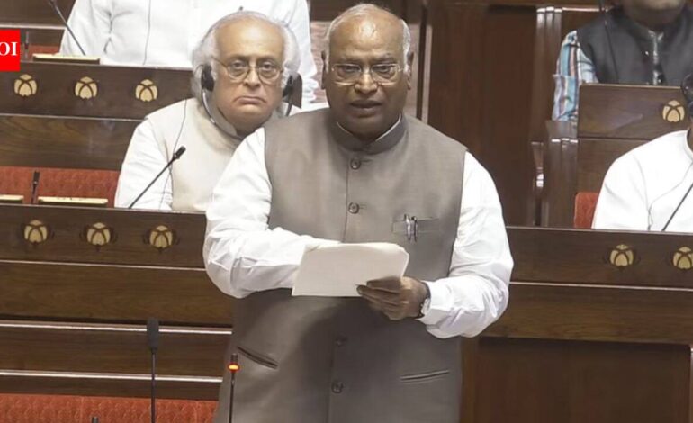 ‘Tweaking anti-paper leak law a hogwash’: Kharge tears into Centre, backs NEET protest | India News