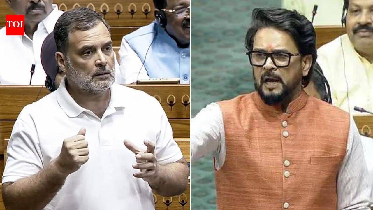 Rahul Gandhi under fire: Anurag Thakur moves privilege notice over Lok Sabha speech | India News