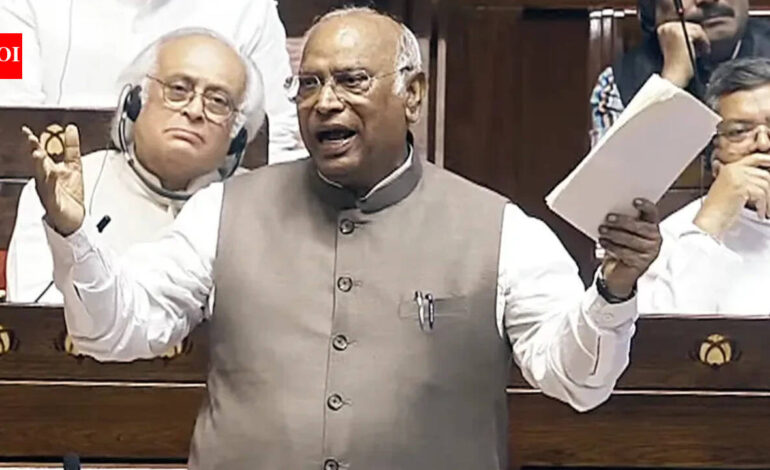 Bjp Government: Parts of Manusmriti now part of ‘curriculum’, says Mallikarjun Kharge | India News