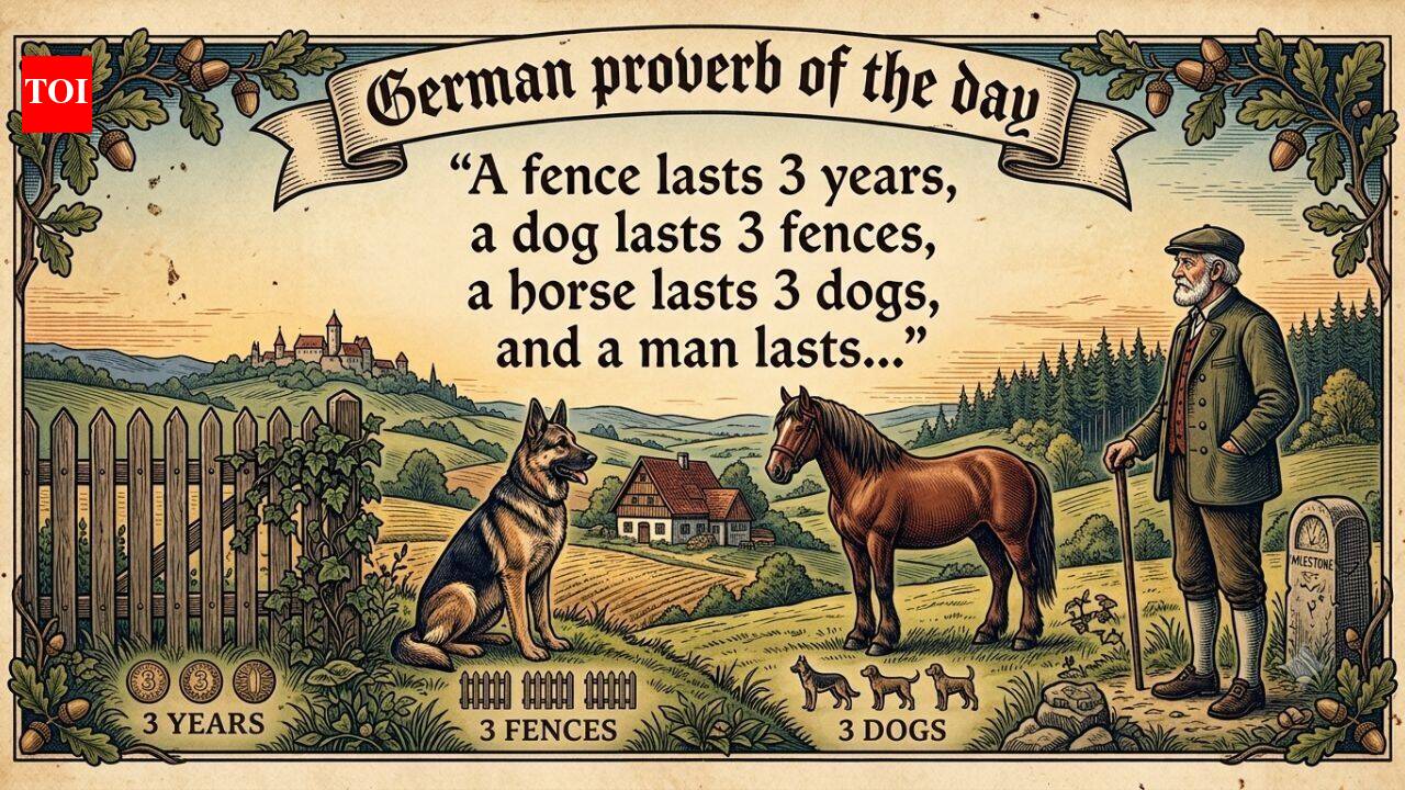 German proverb of the day: “A fence lasts 3 years, a dog lasts 3 fences, a horse lasts 3 dogs, and a man lasts…” – a timeless lesson on life’s seasons and the value of time | World News