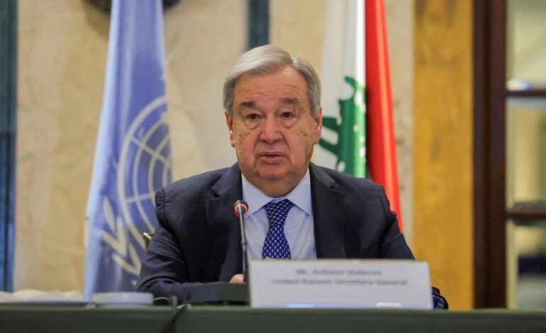 Antonio Guterres set to be first UN chief to visit Syria since before 2011 war