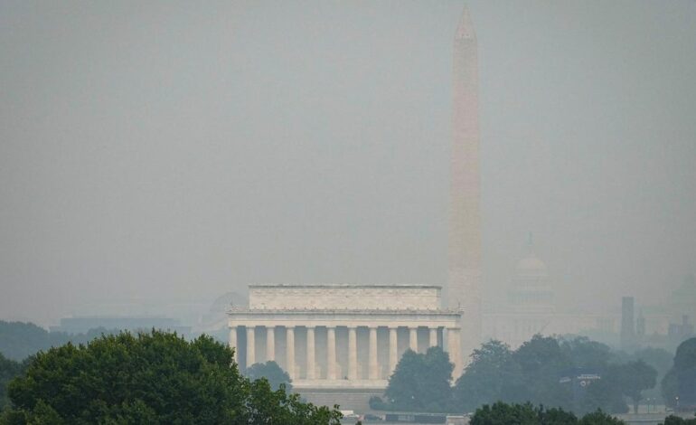 Trump threatens to increase Canada tariffs over wildfire smoke pollution