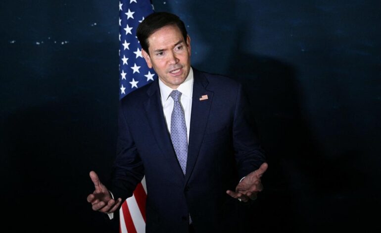 Iran’s demands over the Strait of Hormuz would set a dangerous precedent, Rubio tells Asian leaders