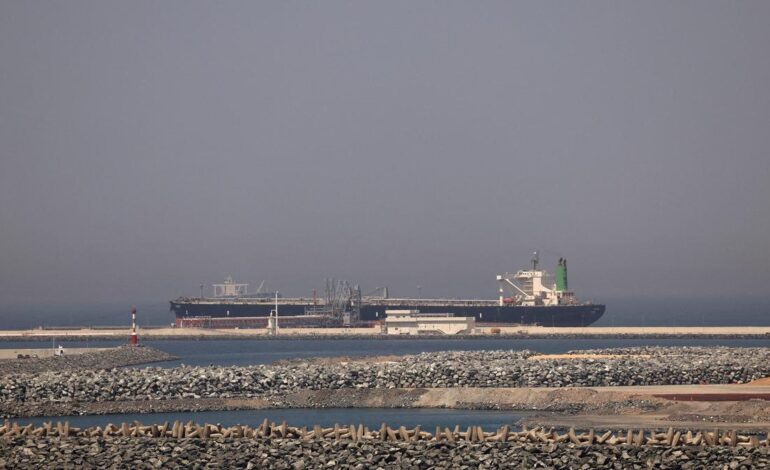 Iran says stopped three oil tankers transiting Hormuz